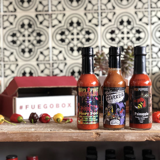 Fuego Loco Box - Extra Spicy Hot Sauce Gift Box